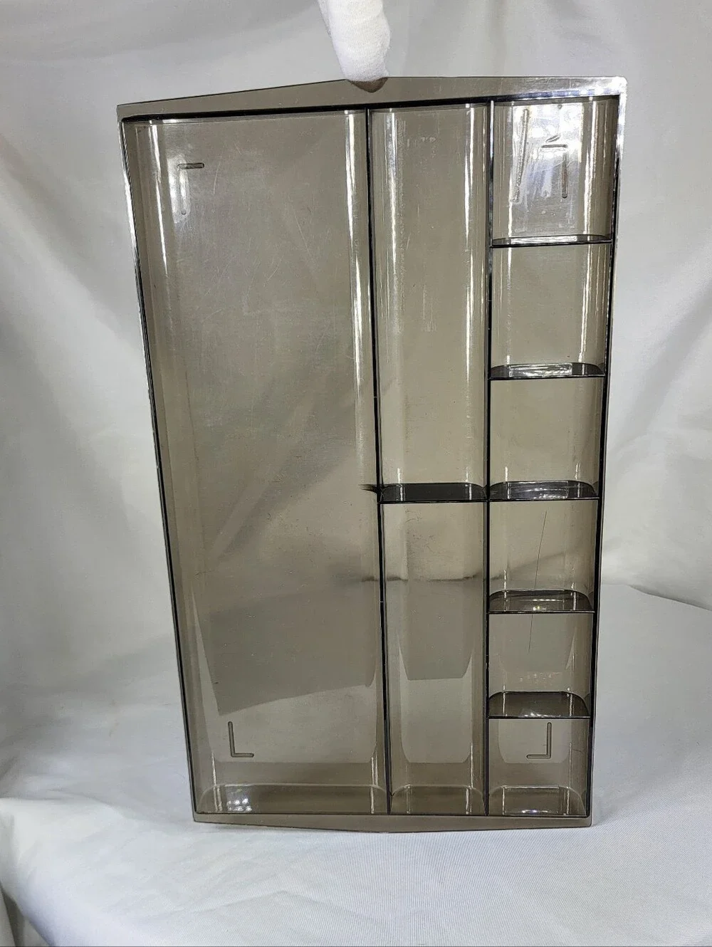 Brown Plastic Home Drawer Organizer Storage Bin